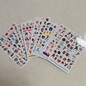Nail stickers- sports themed